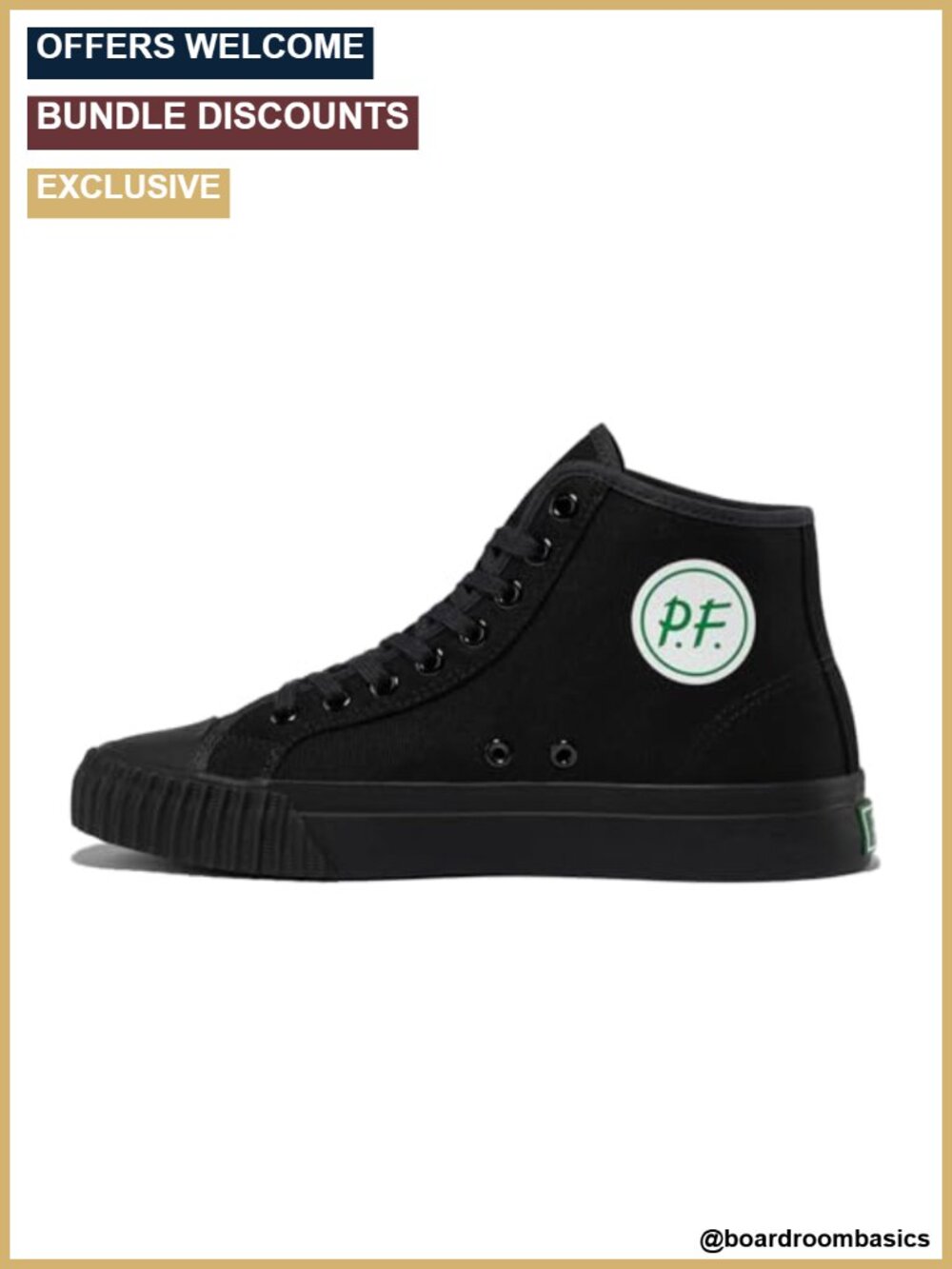 Unisex Canvas High Top Sneaker with Arch Support Insoles